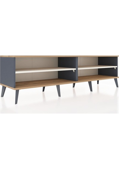 Hyperion Tv Ünitesi 2 Raflı 176x44x51 Antrasit-çam/aytaşı Atlas Çam/aytası Hyperion Tv Ünitesi 2 Raflı 176x44x51 Antrasit-çam/aytaşı Atlas Çam/aytası