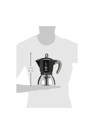 Moka İndüksiyon Siyah: 6 Cups Ocak Üstü Espresso Pişirici - 280ml - Alt Hazne: Dış Paslanmaz Çelik İç Alüminyum - Patentli Güvenlik Valfi - İndüksiyon Ocak Türleri İçin Uygundur Moka İndüksiyon Siyah: 6 Cups Ocak Üstü Espresso Pişirici - 280ml - Alt Hazne: Dış Paslanmaz Çelik İç Alüminyum - Patentli Güvenlik Valfi - İndüksiyon Ocak Türleri İçin Uygundur