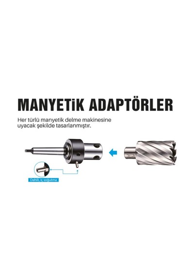 Manyetik Matkap Mors Konik Adaptörü MK2 Otomatik