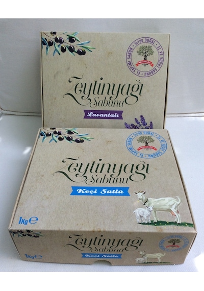 Karakılıç Doğal El Yapımı Lavantalı + Keçi Sütlü Zeytinyağı Sabunu 1 KG 2'li