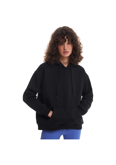 Ollacollection Kanguru Cepli Sweatshirt Siyah