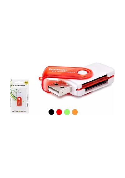 Hadron Hdx7022 Usb All İn One Kart Okuyucu Sd Microsd Minisd Mmc Ms M2 480 Mbps Çok Renkli