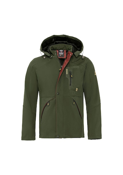 Famoda Kürklü Su Ve Rüzgar Geçirmez Softshell Kışlık Erkek Mont Haki