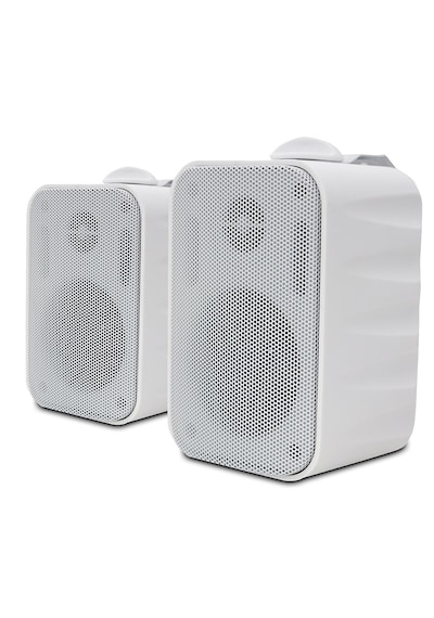 2li Duvar Hoparlör Seti Yaka Mikrofonlu Bluetooth Anfi Ses Sistemi