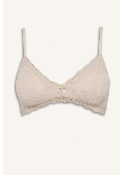 Defacto Dantel Detaylı Çıkarılabilir Pedli Balensiz Bralet G7762ax26spbn503 Kahve-bn503