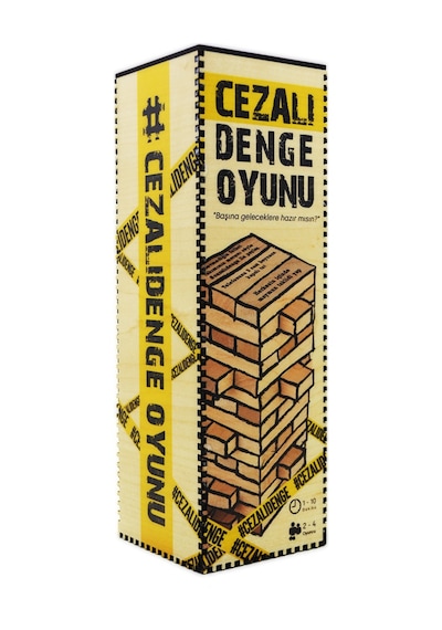 Cezalı Denge Oyunu Jenga Tarzı Ahşap Kutulu