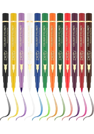 Pretty Beauty Renkli Eyeliner Kalın Uç