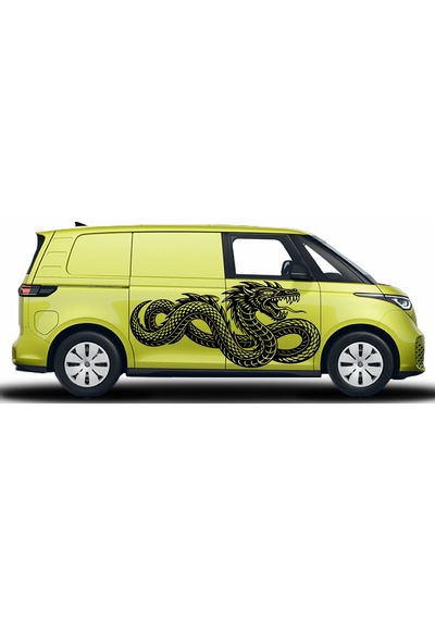 Ejderha Dragon Sticker - Araba Oto Motosiklet Karavan Sticker - 00237 25X11 Cm