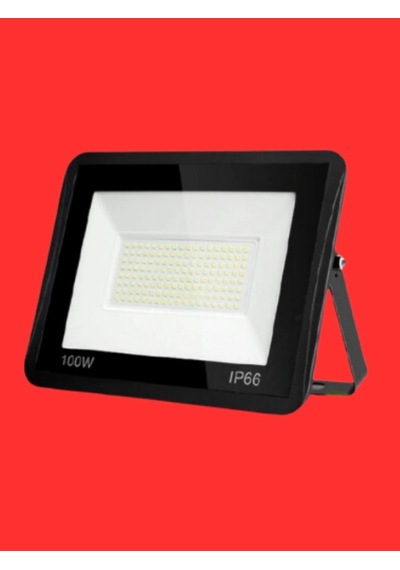 100 Watt Siyah Slim Kasa Kırmızı Işık Ip65 Led Projektör