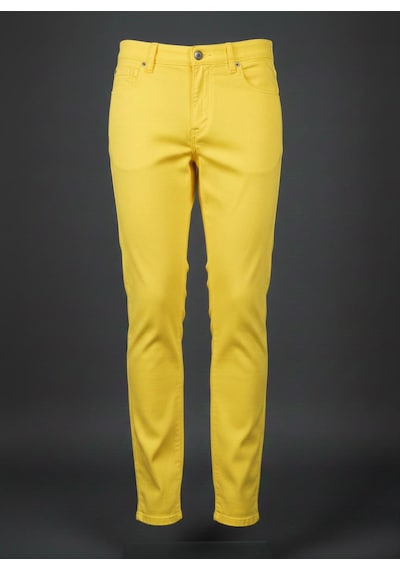 Dıgıl Kids Çocuk Pantalon Keten Likralı Unisex Sarı