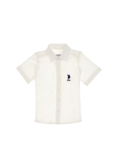 U.s. Polo Assn. Erkek Çocuk Beyaz Gömlek Örme 50300743-vr013 Beyaz