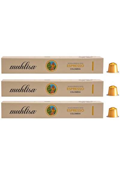 Muhlisa Espresso Colombia Kapsül Kahve 3'lü Kutu %100 Arabica