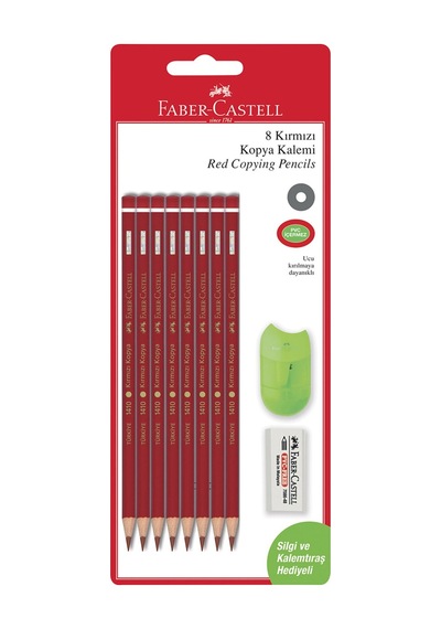 Faber Castel Kırmızı Kopya 8'li Set - 8 Adet Tarı