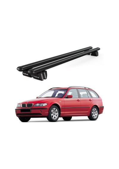 Pençe Bmw 3 Series Touring 2000-2005 Uyumlu Siyah Ara Atkı Port Bagaj Tavan Barı