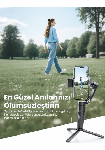 Ven-dens Vd-ss11 Premium Telefon Gimbal Ve Akıllı Tripod - Siyah