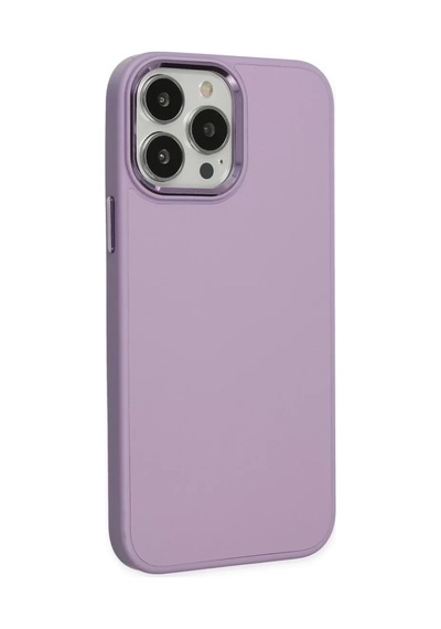 Newface Apple İphone 13 Pro Kılıf Asya Deri Silikon - Lila