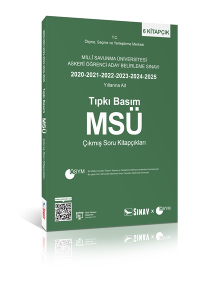Sınav Yayınları Msü Tıpkı Basım Son 6 Yıl Çıkmış Soru Kitapçıkları