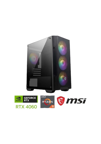 Xaser XSR1107 R5-5600 32 GB 1 TB M.2 NVMe SSD 8 GB RTX4060 Free Dos Masaüstü Oyuncu Bilgisayarı
