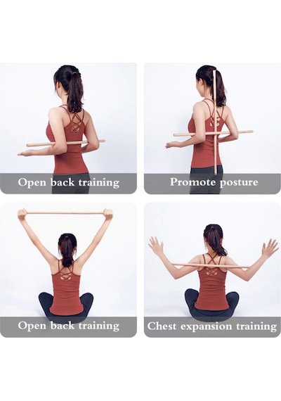 Bundera Yoga Stick Pilates Fitness Spor Aleti Vücut Gerdirme