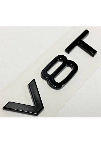 Audi Uyumlu V8t Piano Black Bagaj Yazısı