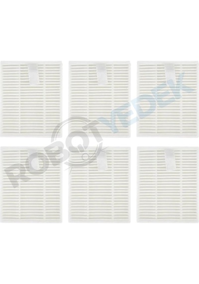 Roborock Q8 Ve Q8 Plus Rra0tcp Max-pro Değil Uyumlu 6 Adet Hepa Filtre