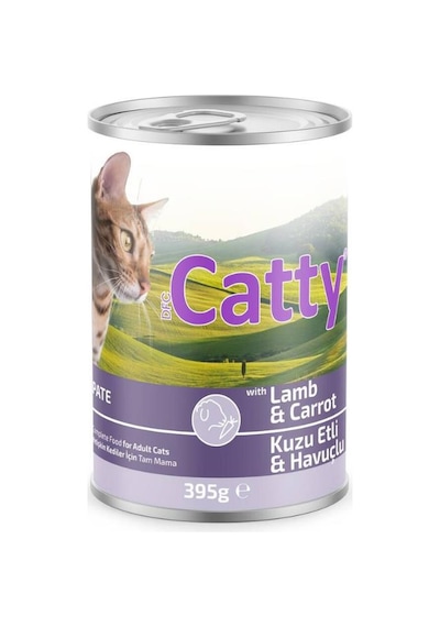 Catty Pate Kuzu Etli Havuçlu Kedi Konservesi 395 Gr