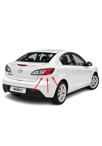 Mazda 3 Bl Sedan 2009-2013 Arası Tyc Sağ Dış Stop Lambası Duysuz Bbp2-51-150e / Bbp2-51-150d