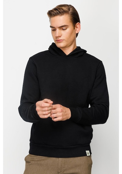 Igs İgs Erkek Siyah Standart Kapşonlu Sweatshirt Siyah