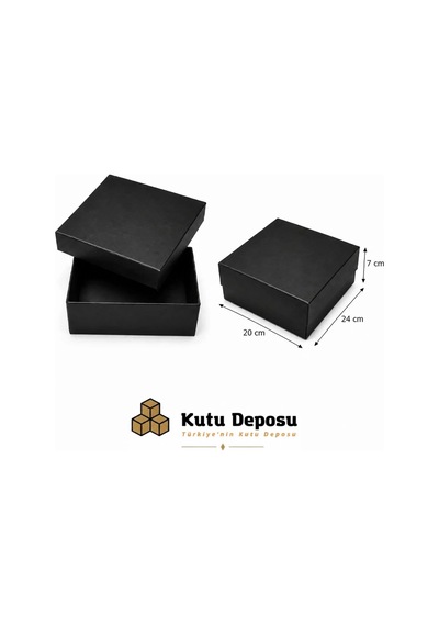 20x24x7 Cm Hediye Kutusu-siyah
