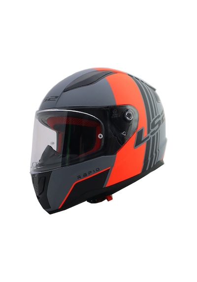 Ls2 Rapid Multıply Kapalı Motosiklet Kaskı Kırmızı - Mat Gri