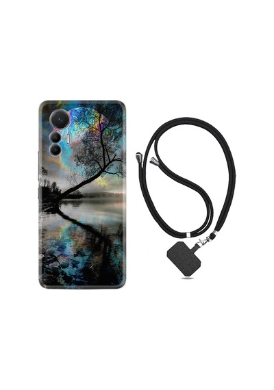 Xiaomi 12 Lite Kılıf İpli Boyun Askılı Desenli Silikon Dream World 1839