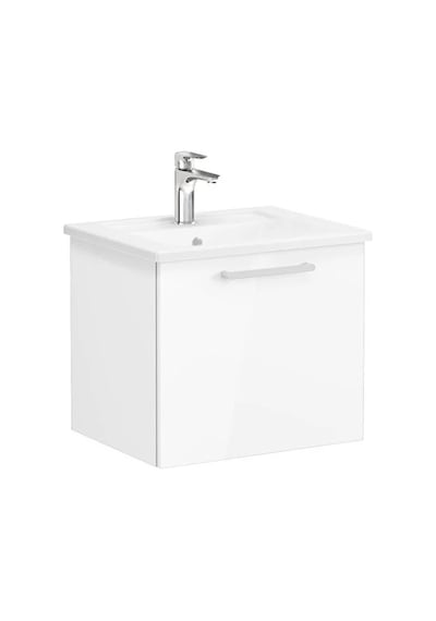 66414 VitrA Root Flat Tek Çekmeceli Lavabo Dolabı, 60 Cm, Parlak Beyaz Köşeli Lavabo Dahil Diğer 66414 VitrA Root Flat Tek Çekmeceli Lavabo Dolabı, 60 Cm, Parlak Beyaz Köşeli Lavabo Dahil Diğer