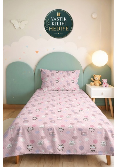 Evimde Bambaşka Pembe Hayvan Figürlü Kız Çocuk Pike Takımı-pastel Lila Balonlu Bebek Odası Yatak Örtüsü-160x220 CM Evimde Bambaşka Pembe Hayvan Figürlü Kız Çocuk Pike Takımı-pastel Lila Balonlu Bebek Odası Yatak Örtüsü-160x220 CM