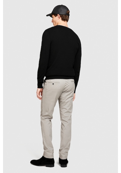 Sisley Slim Fit Vintage Efekt Chino Pantolon Erkek Siyah Pantolon - 323a4dm6sf02y