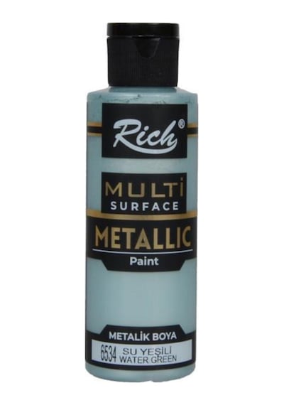 Multi Surface Metalik Akrilik Boya 120 Ml Su Yeşili Karışık