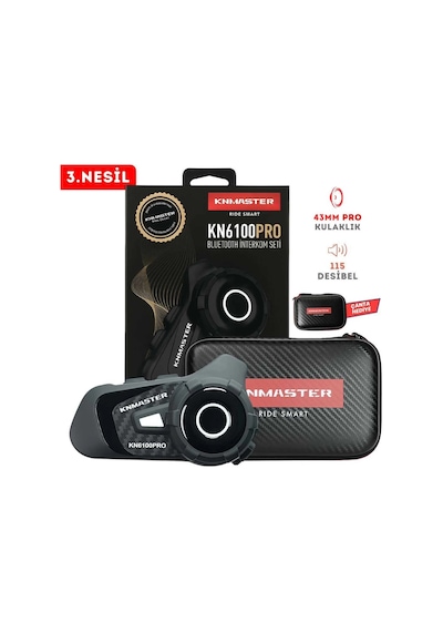 Knmaster Kn6100 Pro Motosiklet Kask İnterkom Seti-