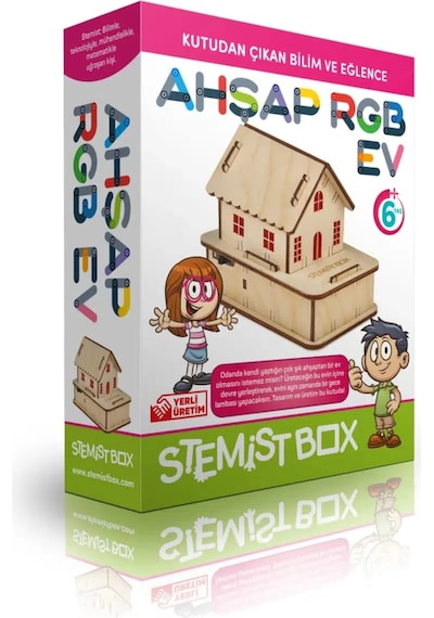 Stemist Box Box Ahşap Rgb Ev - Stem Eğitim Kiti