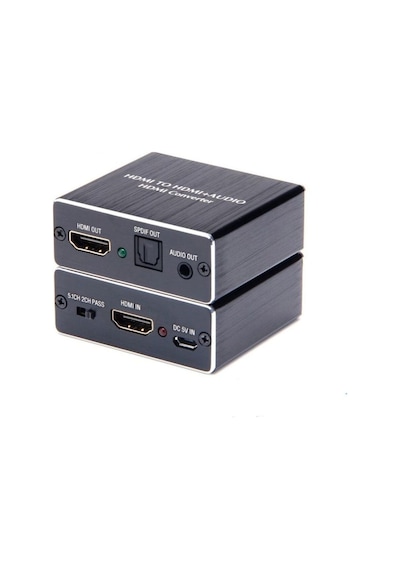 Anunnaki Hdmı + Audio Out Ayırıcı Extractor Converter Spdıf Toslink Optik 3.5mm Ses Çıkışlı 4k