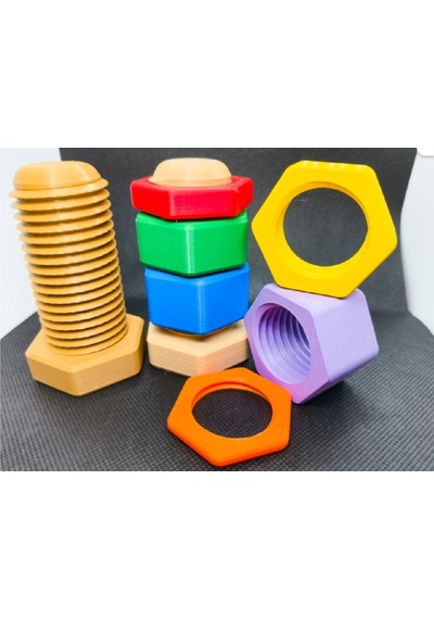 Eğitici -ince Motor Becerileri Somunlu Fidget Cıvatası M36x4