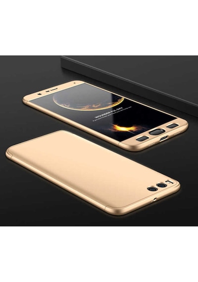 Xiaomi Mi Note 3 Kılıf Zore Ays Kapak Gold