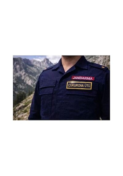 ''yıldırım'' Jandarma Asayiş Pvc İsimlik, , Cırtlı, 10 Cm X 2,5 Cm, Mevzuata Uygun Lacivert