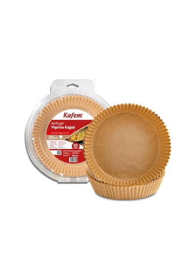 Kafem Airfryer Pişirme Kağıdı Yuvarlak 20 x 25'li 20 CM