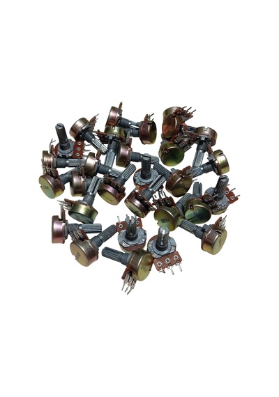 30 Adet B500r B500ω Potansiyometre 500 Ohm Pot Somunsuz Ve Pulsuz