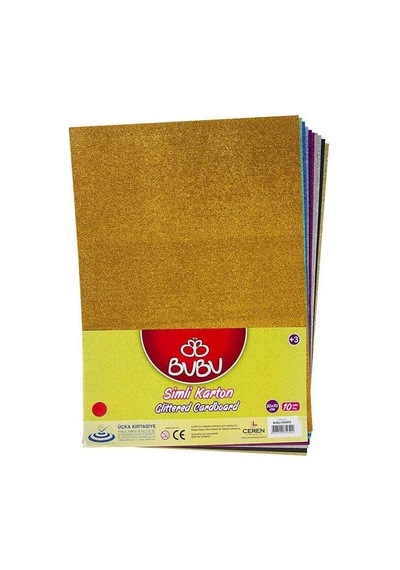 Bu-bu Simli Karton Karışık Renk 50x70 Bubu-fk0003