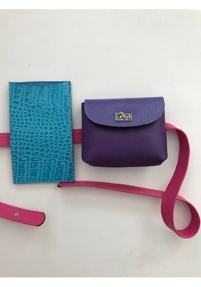 Pinkylola Pinkbring Model Hakiki Deri Kemerli Minimal Bel Çantası