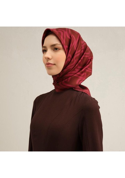 Armine E25ya9343d02 87 Dj Saf İpek Eşarp 9343d T Bordo