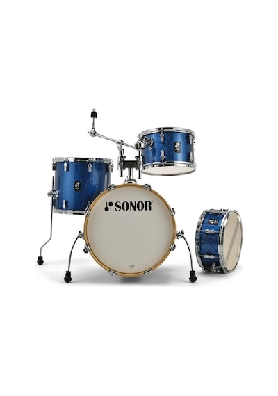 Sonor Aqx Jazz 4-parça Akustik Davul Seti Blue Ocean Sparkle