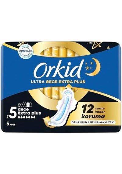 Ultra Hijyenik Ped Gece Ekstra Plus Boy 5 5 Adet Ped