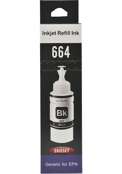 Ekoset Epson L220 Uyumlu Siyah Mürekkep 70 ML
