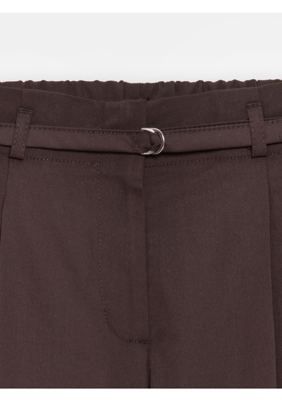 Dilvin 72683 Kemerli Geniş Paça Pantolon-kahve